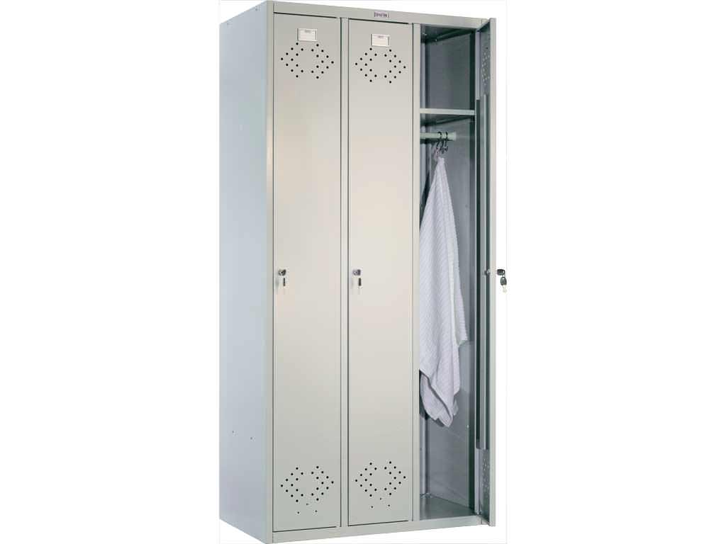 Металлический шкаф для одежды ПРАКТИК LS-31