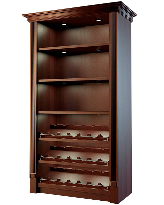 Шкаф для алкоголя с держателями для винных бутылок LD 002