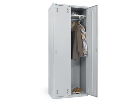 Металлический шкаф для одежды ОД-423/Б (2 ключа)