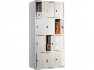 Металлический шкаф для одежды ПРАКТИК LS-34