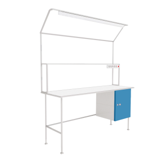 Стол производственный закрытый с распашными дверьми