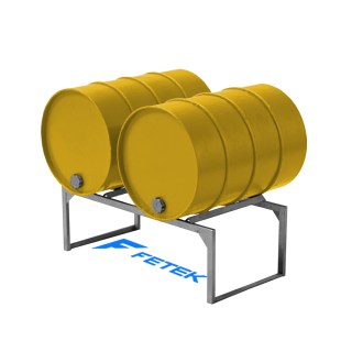 Фотография паллета для 2-х бочек
