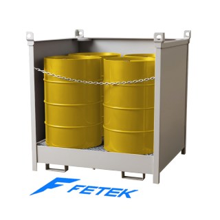 Фотография поддона для 4-х бочек штабелируемый ПБШ-04 (закрытый)