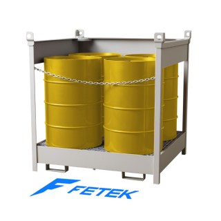 Фотография поддона для 4-х бочек штабелируемый ПБШ-04-01 (открытый)