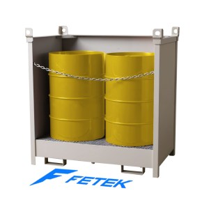 Фотография поддона для 2-х бочек штабелируемый ПБШ-02 (закрытый)