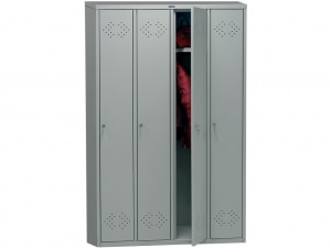Металлический шкаф для одежды ПРАКТИК LS-41