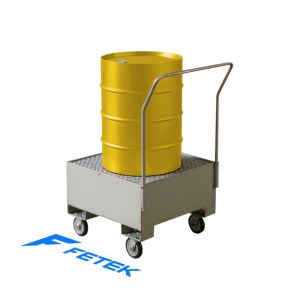 Фотография поддона для хранения бочки ПДБК-01П на колесах 810х810 ПВЛ