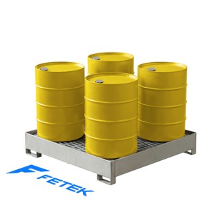 Фотография поддона для хранения 4-х бочек ПДБ-04-01П 1500х1500 ПВЛ
