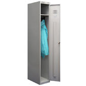 Шкаф металлический для одежды с закрытыми дверями ШРС-11-400