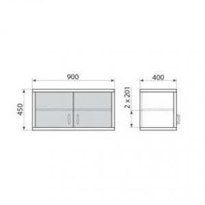 Шкаф навесной ДМ-3-002-04
