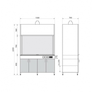 Шкаф вытяжной ДМ-6-004-03