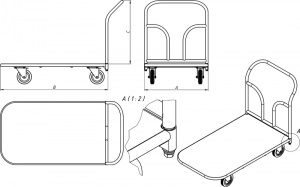Тележка платформенная ТП