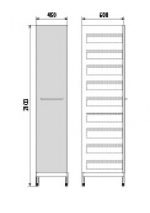 Шкаф для медикаментов ДМ-4-001-38