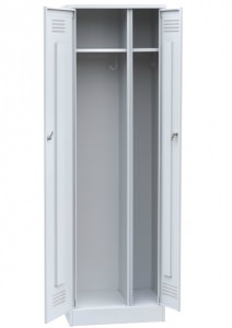 Шкаф металлический для одежды с закрытыми дверями для пищевой и фармацевтической промышленности