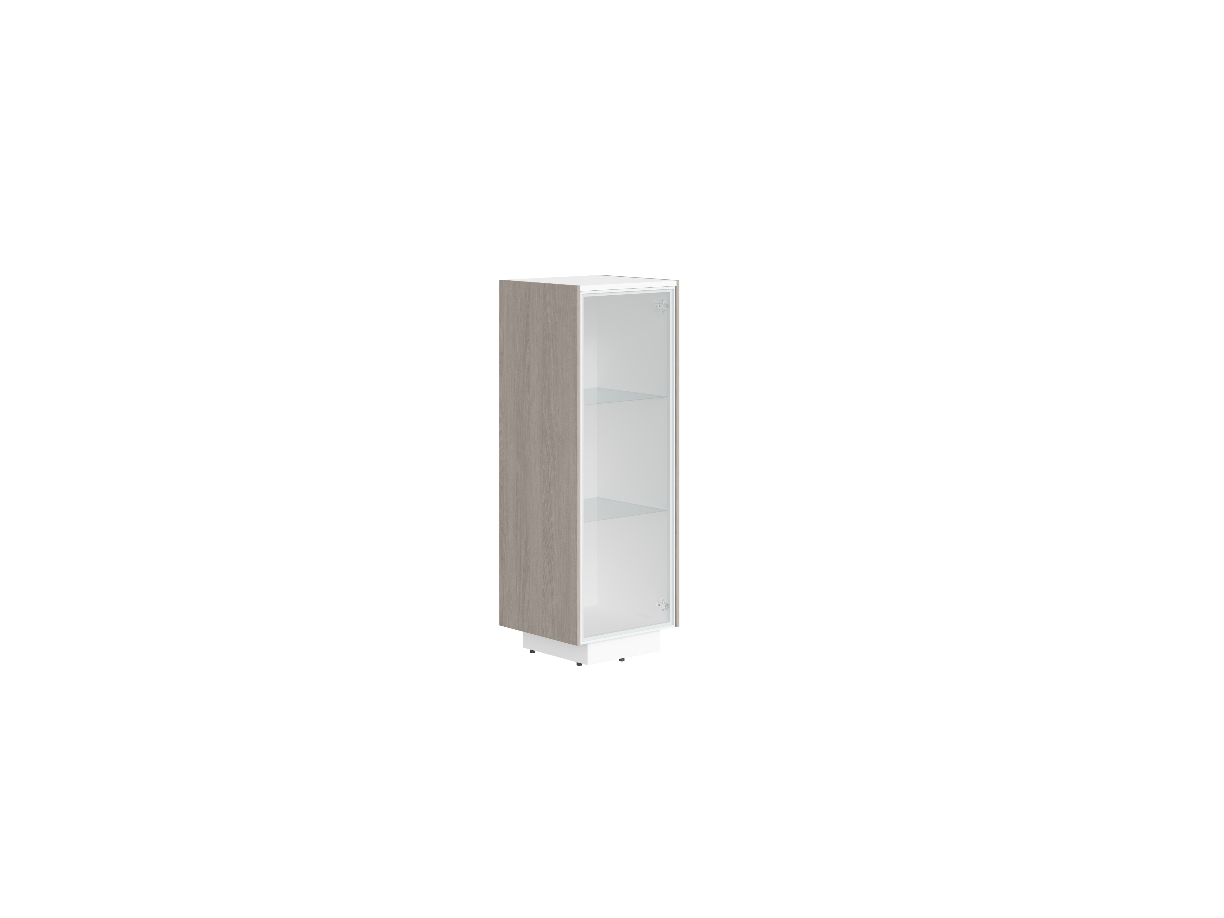 shkaf-kolonka-so-steklyannoj-dveryu-sf-574301-dub-serijbelij-premium-464h430h1305-line
