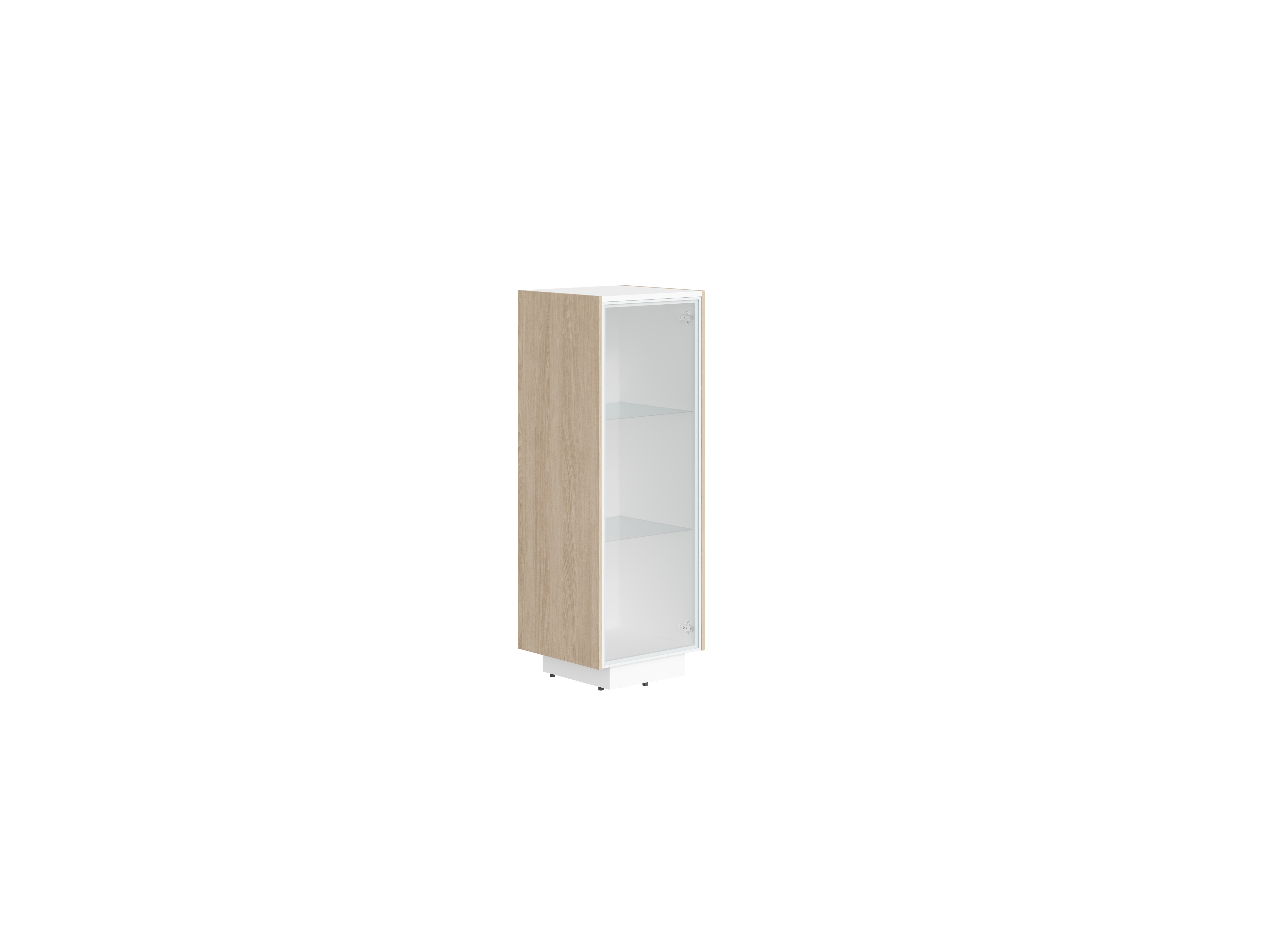 shkaf-kolonka-so-steklyannoj-dveryu-sf-574301-dub-svetlijbelij-premium-464h430h1305-line