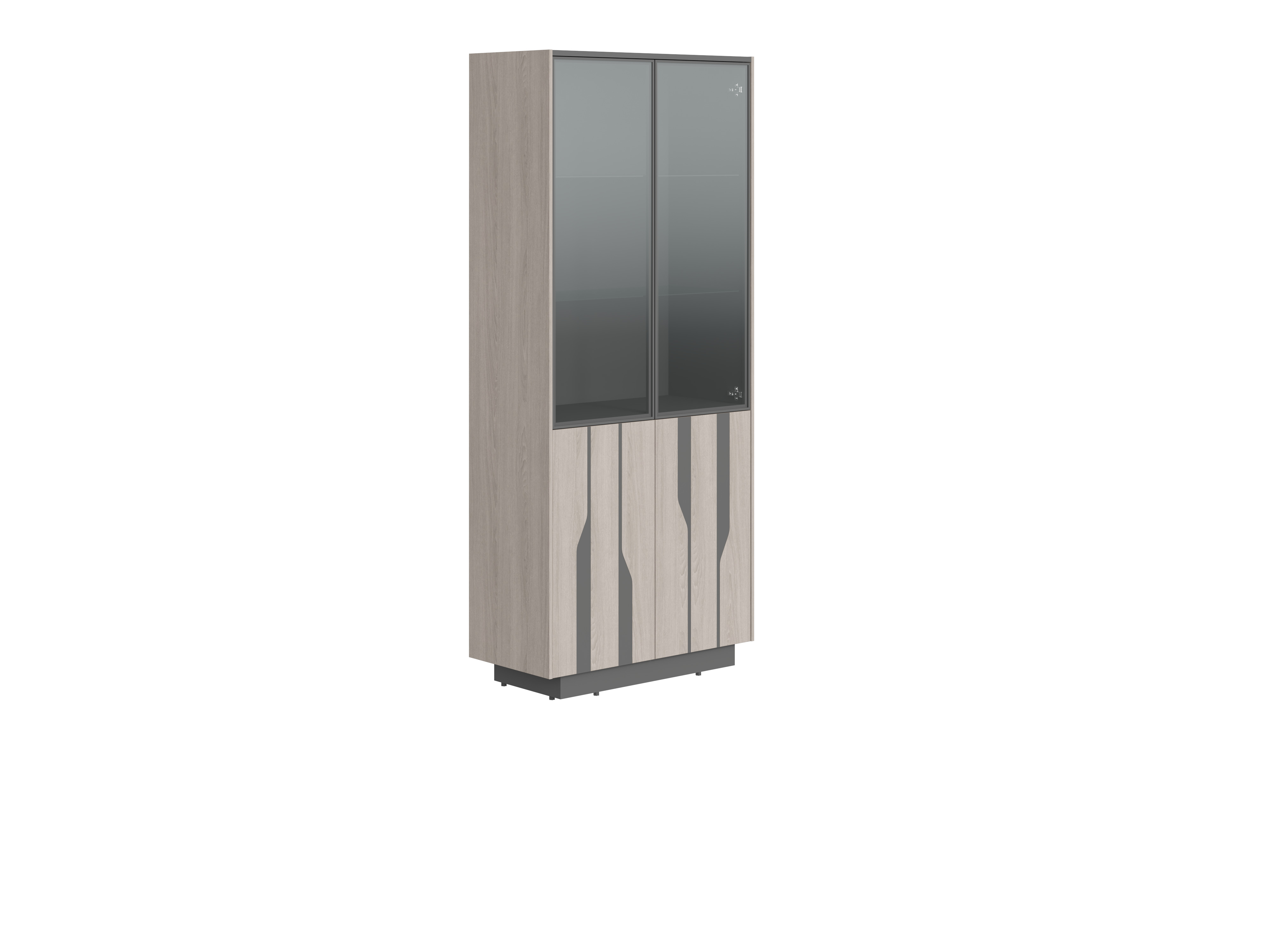 shkaf-shir-vis-s-kombinirovannimi-dveryami-sf-574305-dub-serijchernij-grafit-900h430h2100-line